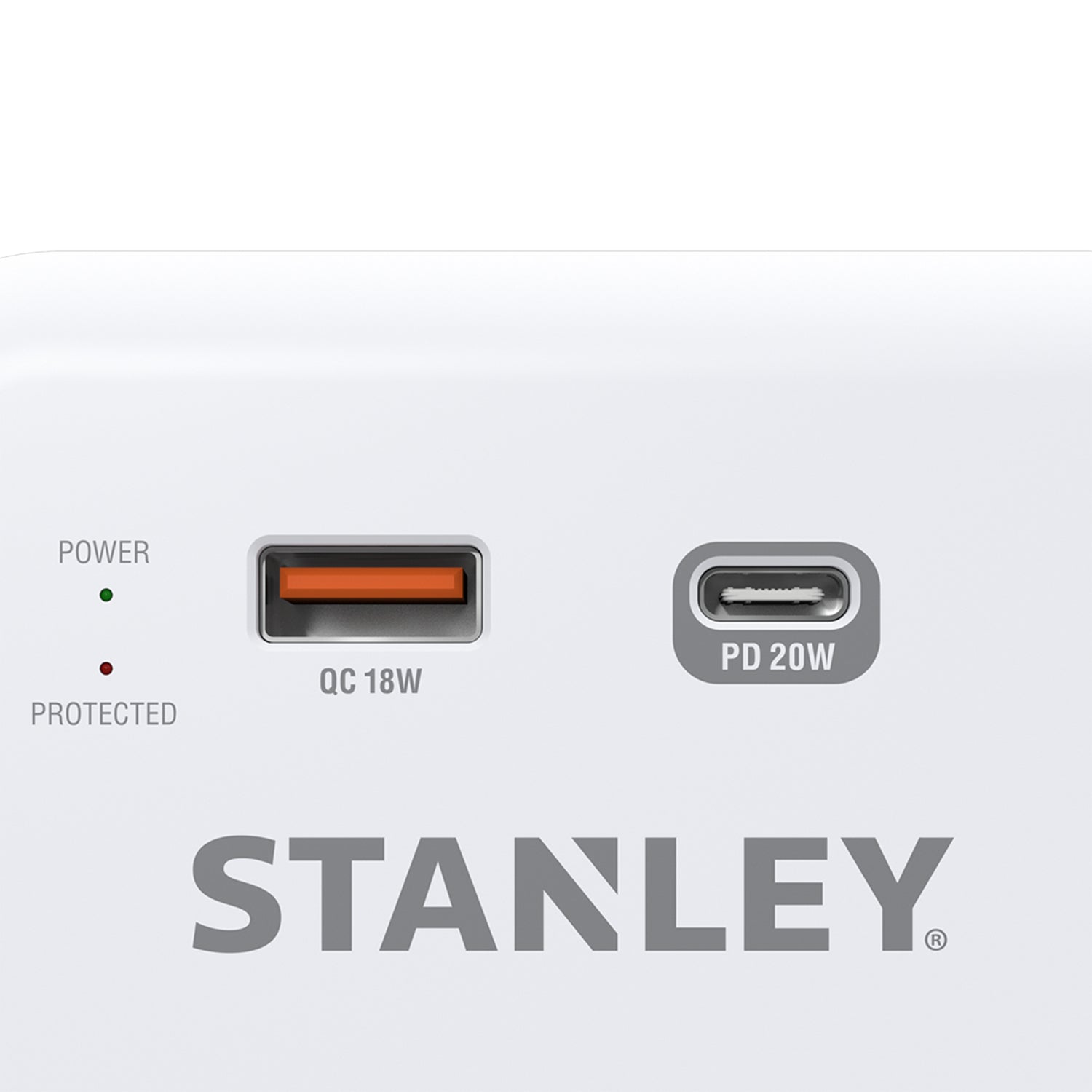 STANLEY SurgePro 3 XT 3-Outlet Wall Adapter with USB-C and USB-A Charging, 20W PD, Part 30423
