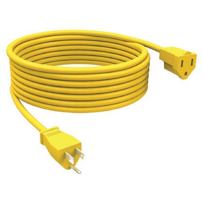 STANLEY 33157 15-Foot Yellow Outdoor Extension Cord, 15 Amp, 125 Volt
