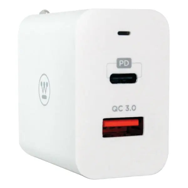 Westinghouse Ultra Compact PD Wall Charger with USB-C and QC 3.0 - Part 96238