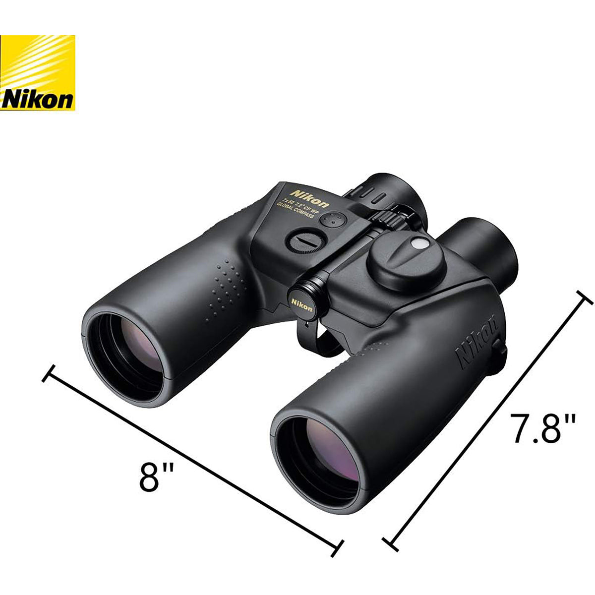 Nikon 16026 OceanPro 7x50 Waterproof Marine Binoculars with Global Compass