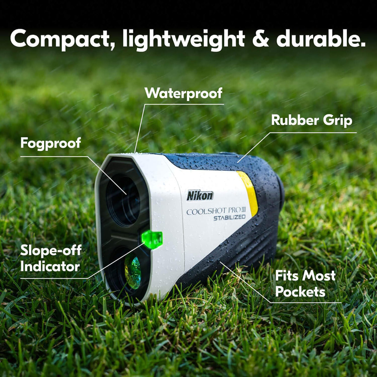 Nikon COOLSHOT PROIII Stabilized Laser Rangefinder, Part Number 16788