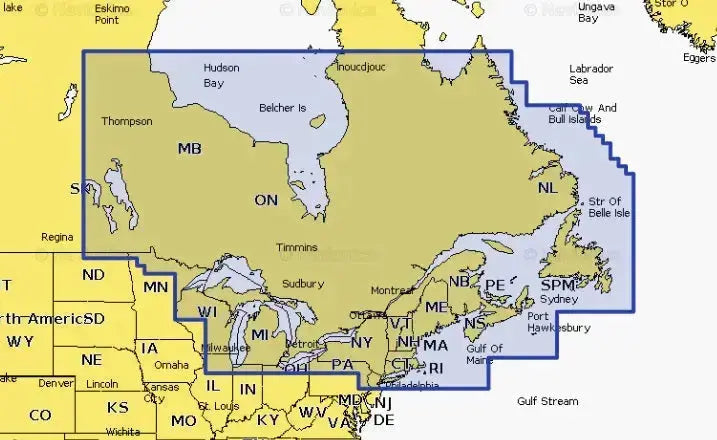 Navionics Platinum+ NPUS012R Canada, East and Great Lakes microSD