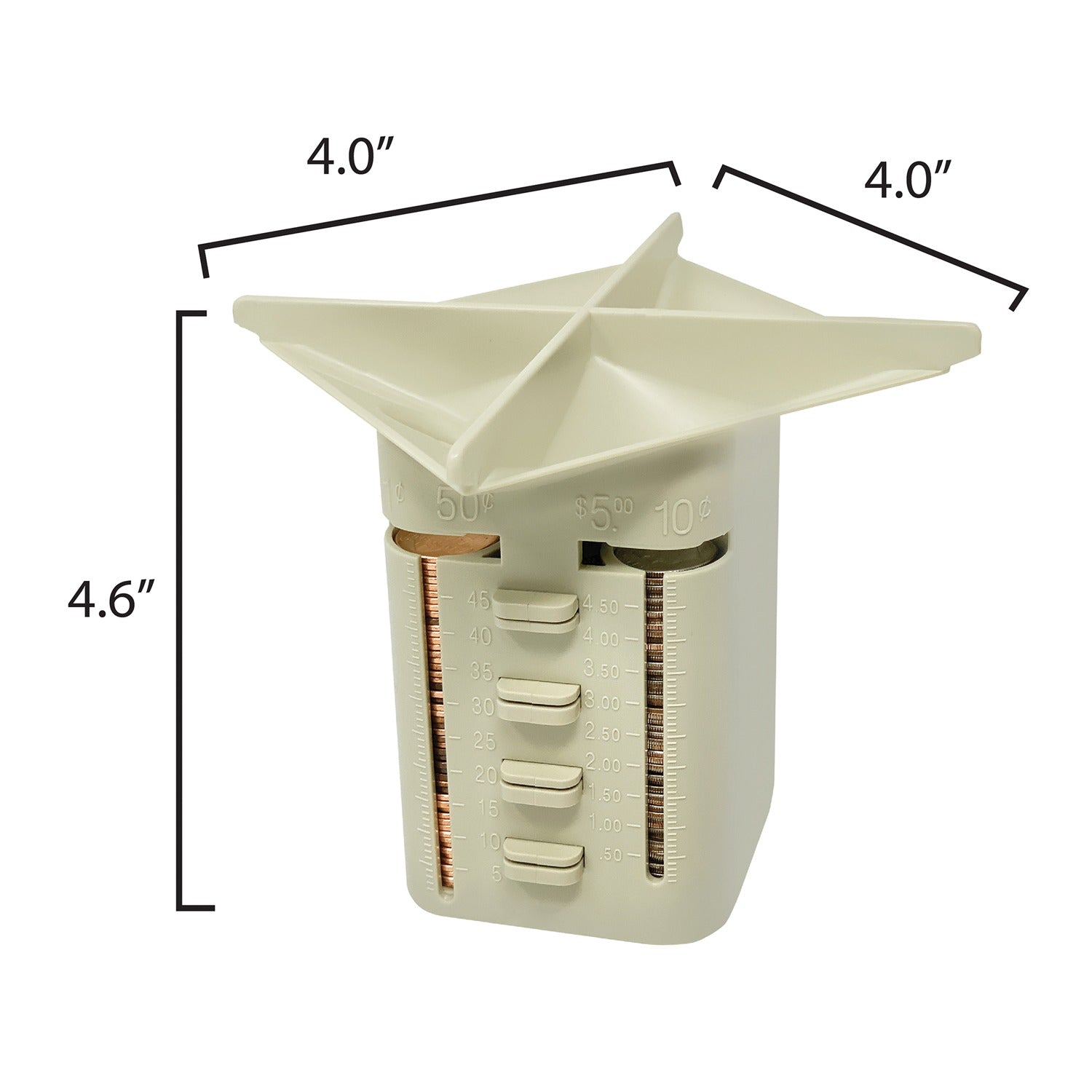 NADEX(TM) Coins NCS8-1133 4 Comp Manual Coin Sorting Device