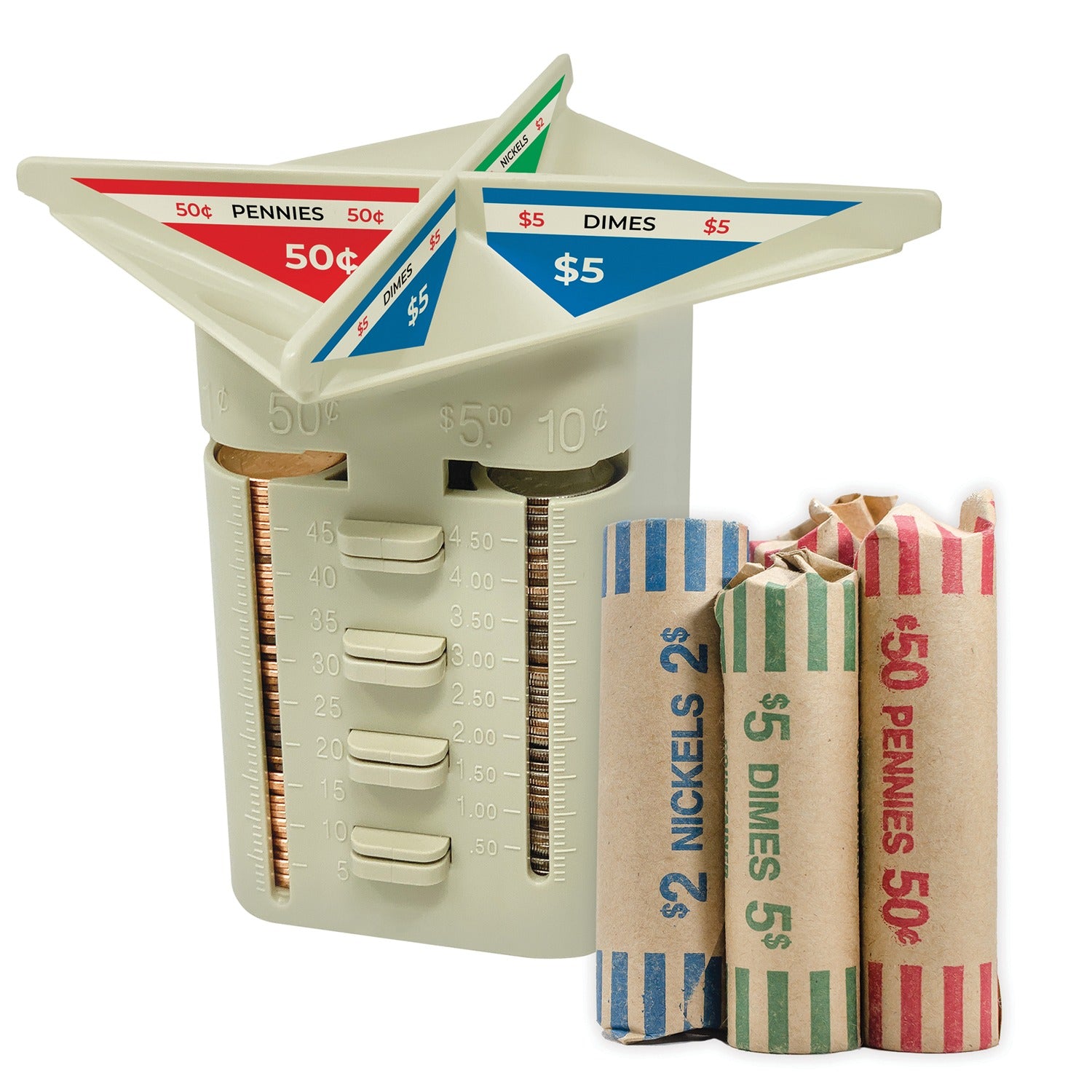 NADEX(TM) Coins NCS8-1133 4 Comp Manual Coin Sorting Device
