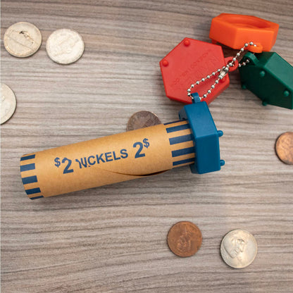 NADEX(TM) Coins 48 Coin Roll Wrappers with Crimping Tool - Durable Preformed Kraft Paper for US Coins