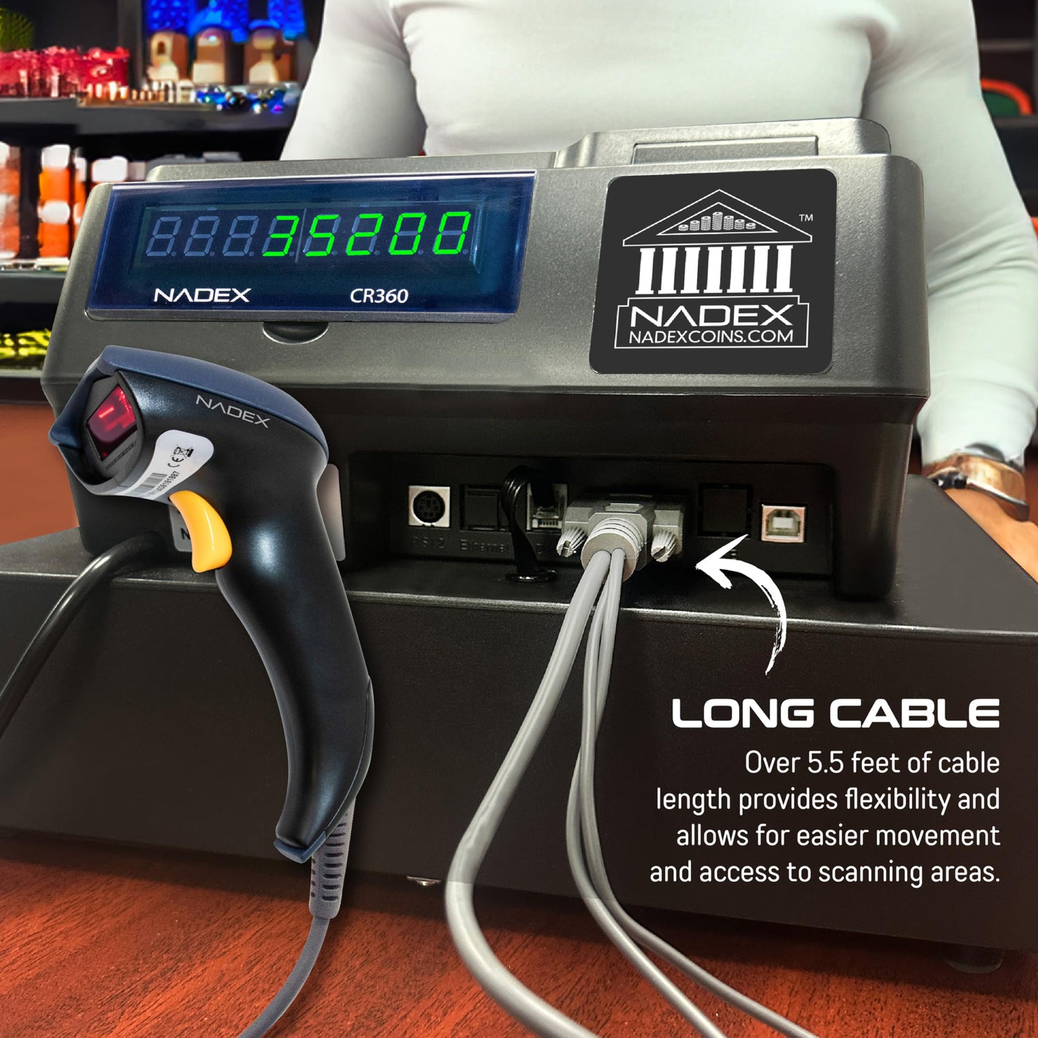NADEX(TM) COINS CR360/CR600 Handheld Barcode Scanner (Part Number: NXTE-1891)
