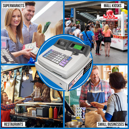 Nadex CR318 Cash Register with Thermal Printer and Advanced Features