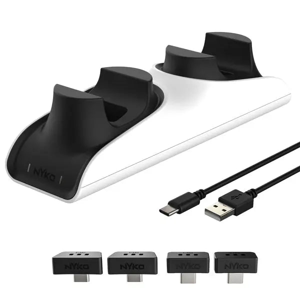 Nyko PS5 Charge Base Edge Dual-Controller Charging Dock with USB-C Cable