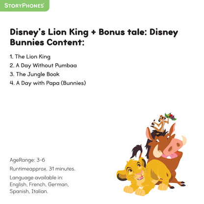 ONANOFF StoryPhones Disney The Lion King StoryShield, SS-DISNEY LION KING