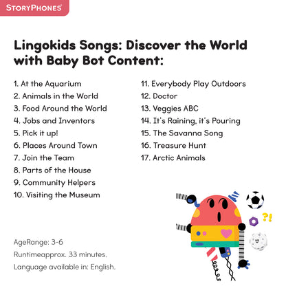 ONANOFF StoryPhones Lingokids BabyBot StoryShield STSH-LINGOKIDS-BABYBOT