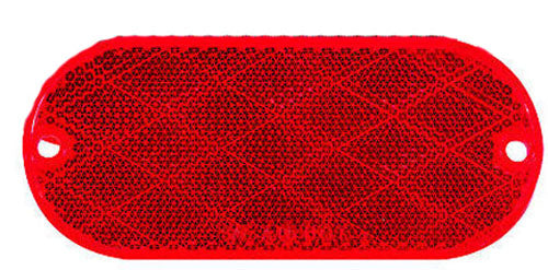 OPTRONICS RE-12RK Reflector Oblong Red Pair for Signal Enhancement