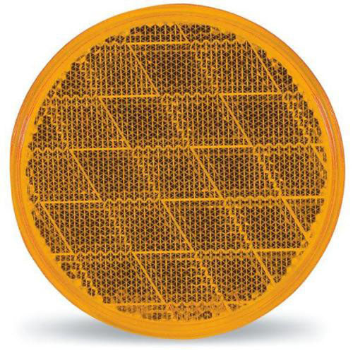 OPTRONICS RE21AS Reflector Round Amber - LED Vehicle Indicator Light