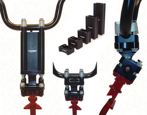 PowerMadd Universal 3-Inch Pivoting Riser Kit – Adjustable Handlebars for ATVs and Snowmobiles