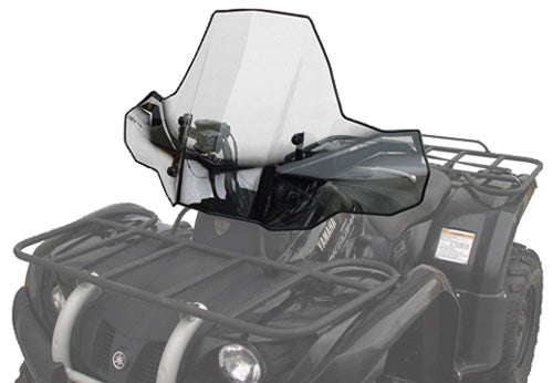 PowerMadd PROTEK Windshield, No Headlight Cut-Out, Rapid Release Mount - Durable Off-Road Protection