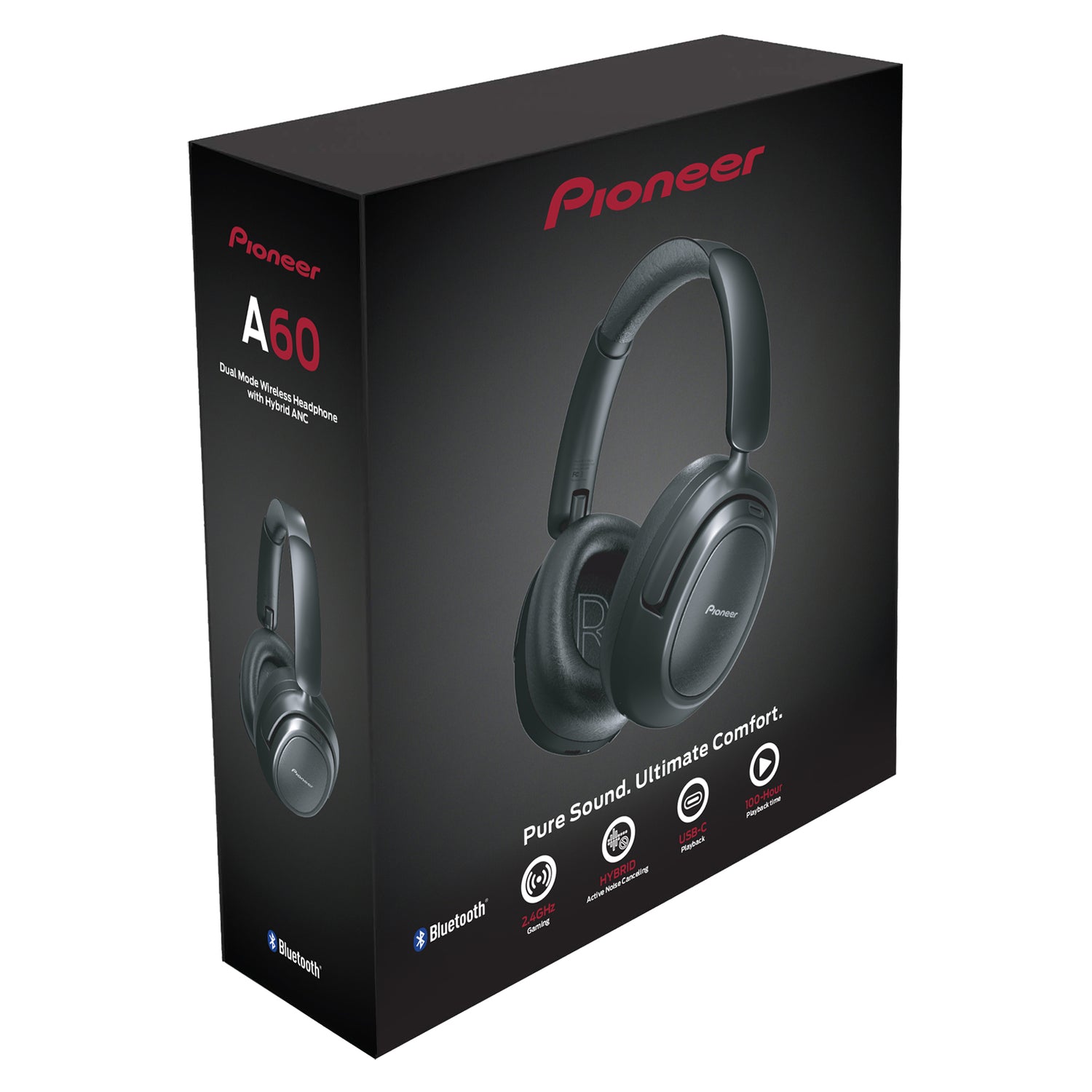 PIONEER A60 Dual Mode Wireless HD Headphones with Hybrid Active Noise Cancellation