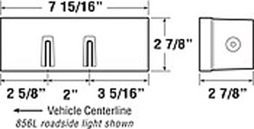Peterson M456L Submersible Tail Light - Left Side for Marine Safety