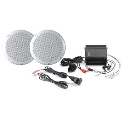 PolyPlanar MP3-KIT-A Marine Waterproof Amplifier and Speaker Kit for Small Watercraft