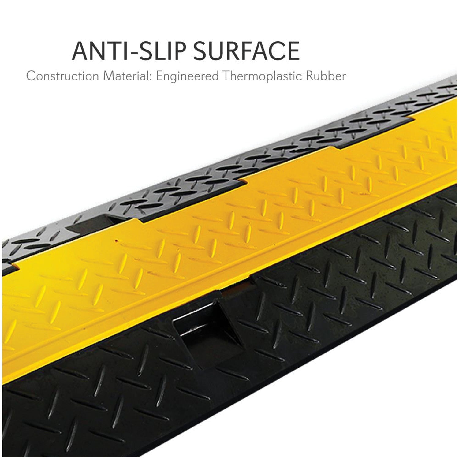 PYLE(R) CBL PRTCTR CVR RAMP - Heavy-Duty Cable Cover with Interlocking System, 39.4 Inches