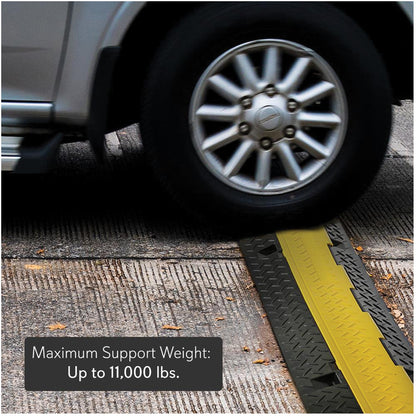 PYLE(R) CBL PRTCTR CVR RAMP - Heavy-Duty Cable Cover with Interlocking System, 39.4 Inches