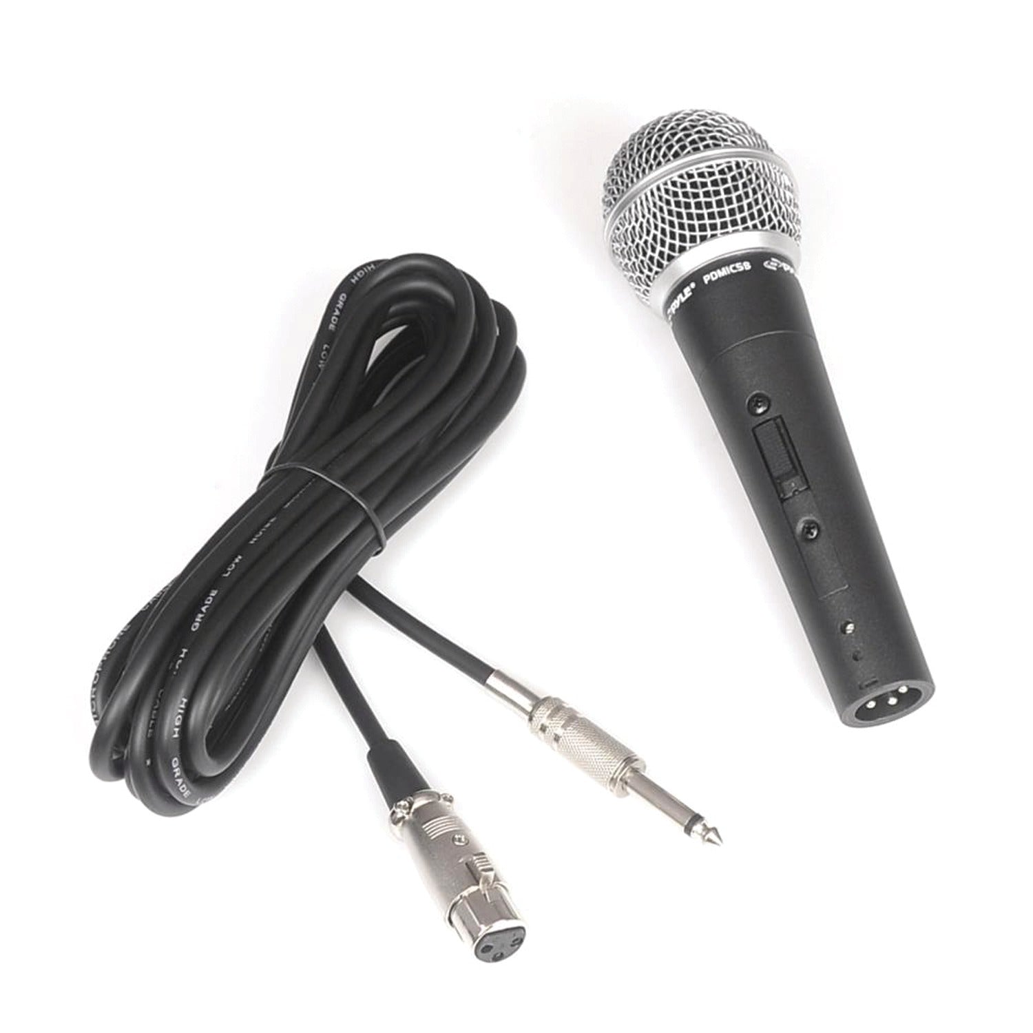 PYLE PDMIC58 Dynamic Handheld Microphone with XLR to 1/4" Cable