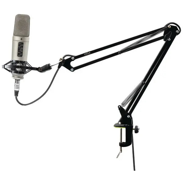 PYLE(R) PMKSH01 Boom Arm Microphone Holder Mount Stand for Studio and Broadcast