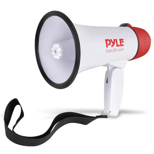 PYLE(R) MINI MEGA W/SRN, ALM, LED - 30W Portable Emergency Beacon with Siren and LED Light Modes