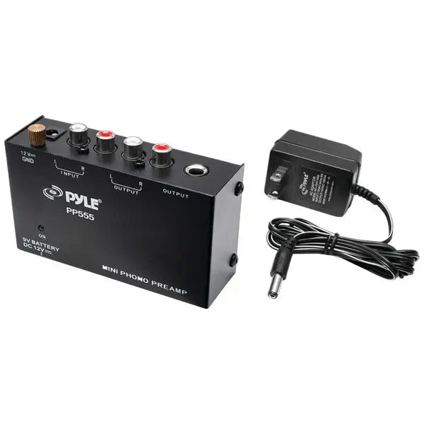 PYLE(R) PP555 Ultracompact Phono Preamplifier for Turntables and Studio Equipment