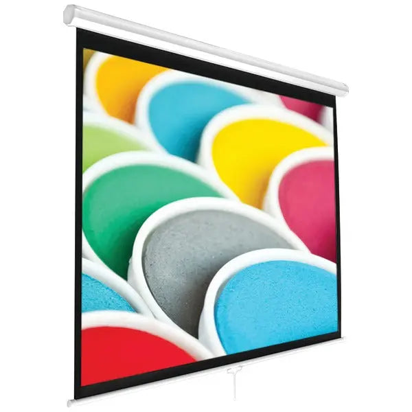 PYLE(R) PRJSM7206 72-Inch Matte White Projector Screen with Auto-Lock and Adjustable Height