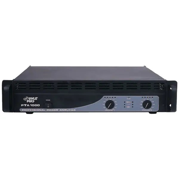 PYLE PTA1000 1000W Professional Power Amplifier with Bluetooth and Rack Mountable Design