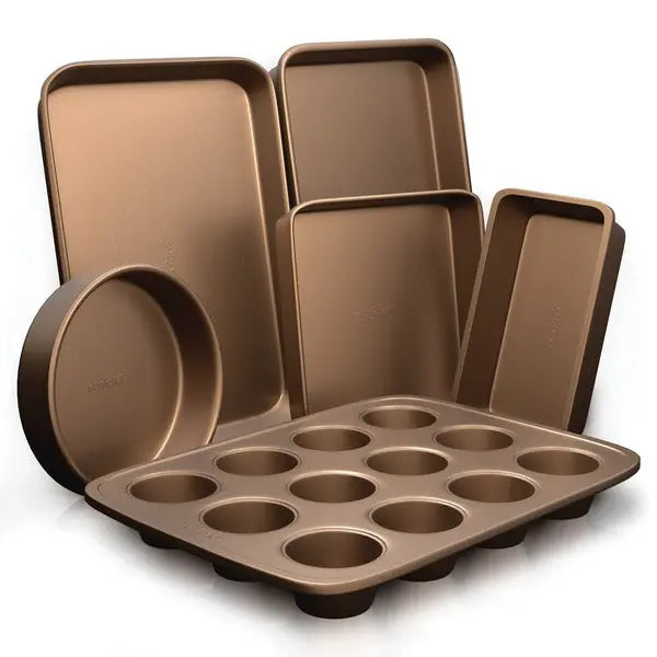 NutriChef 6-Piece Non-Stick Kitchen Bakeware Set - NCBK6TR7