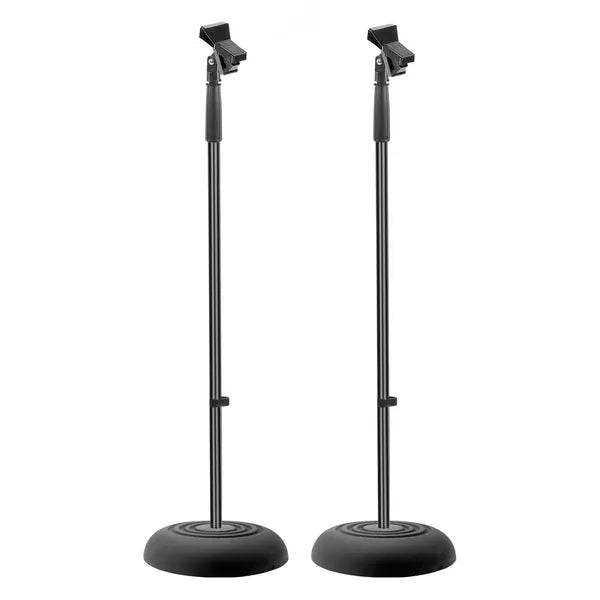 PYLE(R) PMKS5X2 2-Piece Lightweight Microphone Stand with Adjustable Height and Heavy-Duty Base