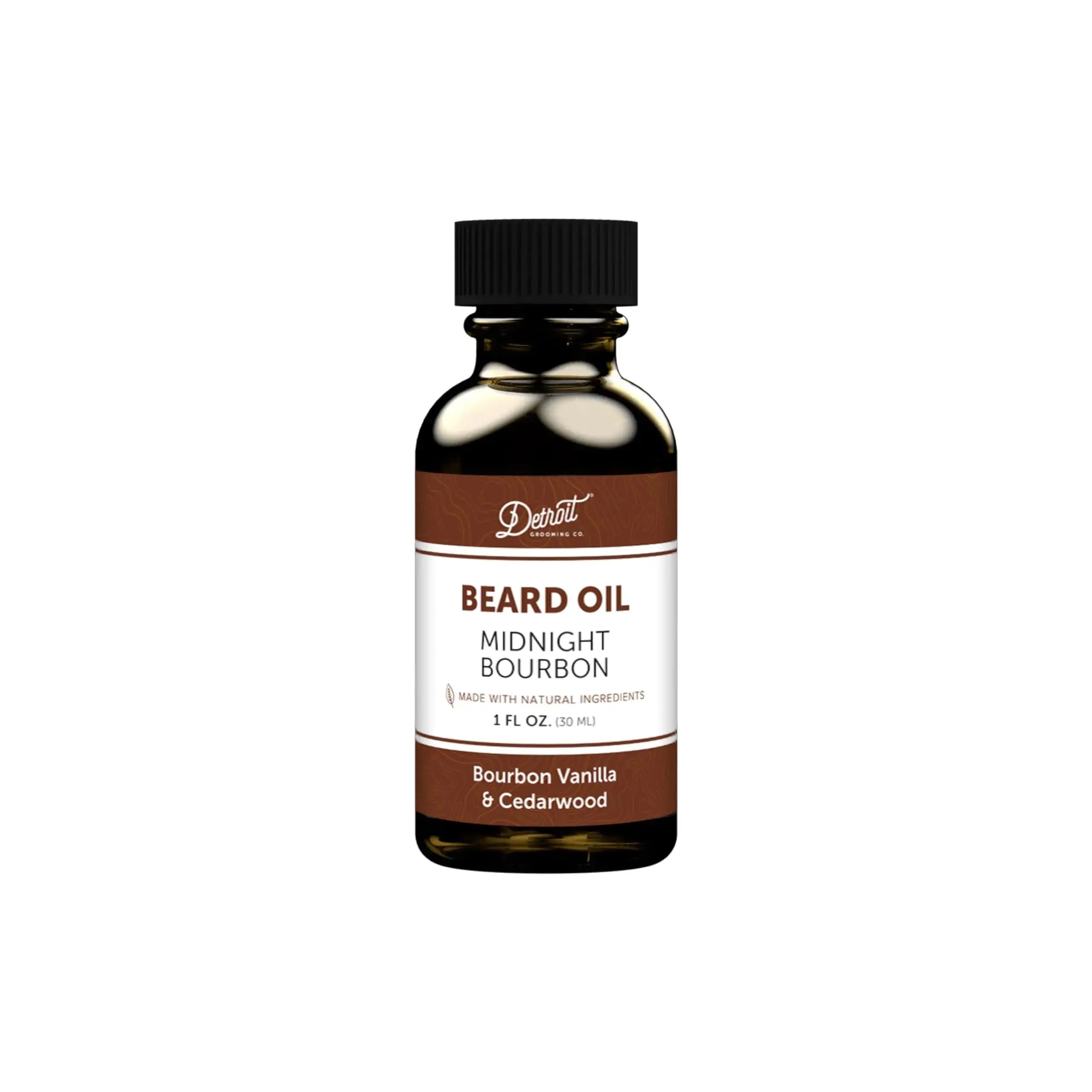 Detroit Grooming Co. Beard Oil – Midnight Bourbon Scent – Hydrating Beard Oil with Sweet Almond & Vitamin E – 1oz Atticus Goods