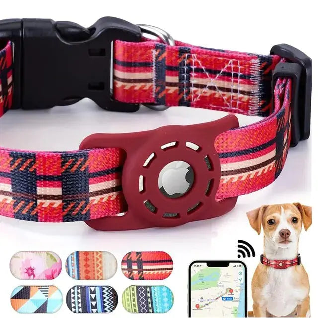 Digital Printing Collar for Apple Airtag - Pets Accessories Atticus Goods