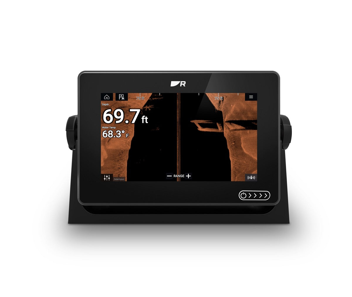 Raymarine Axiom+ 7RV Multifunction Display with RealVision Sonar, RV100 Transducer and Lighthouse North America Charts, E70635-03-102