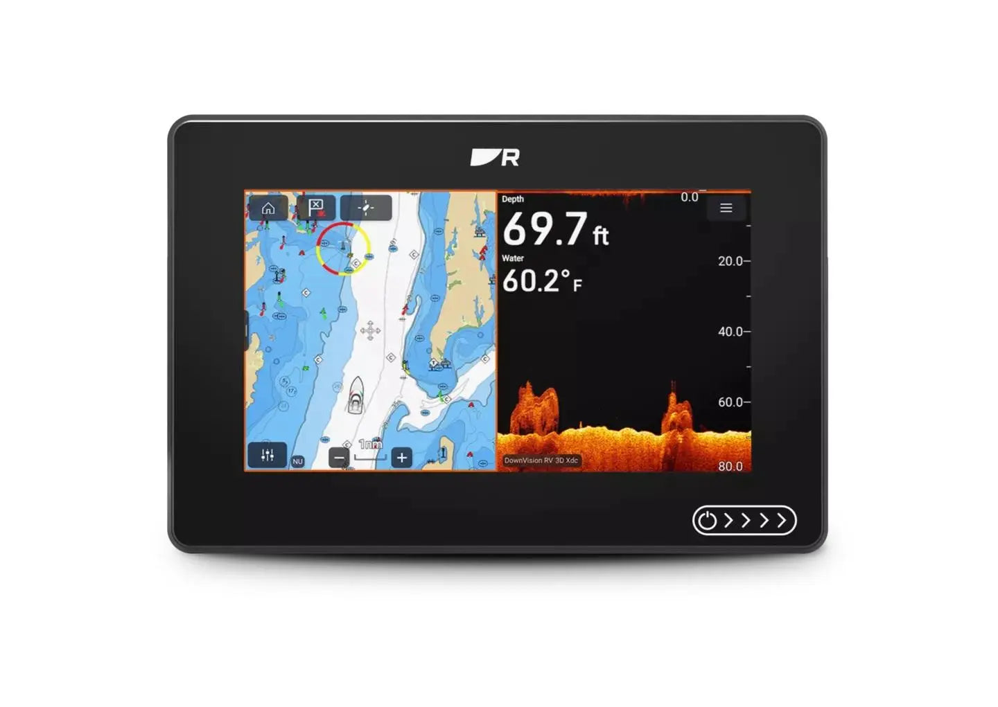 Raymarine Axiom 2 7 RV Chartplotter-Sonar with LHC North America and RV-100 Transducer