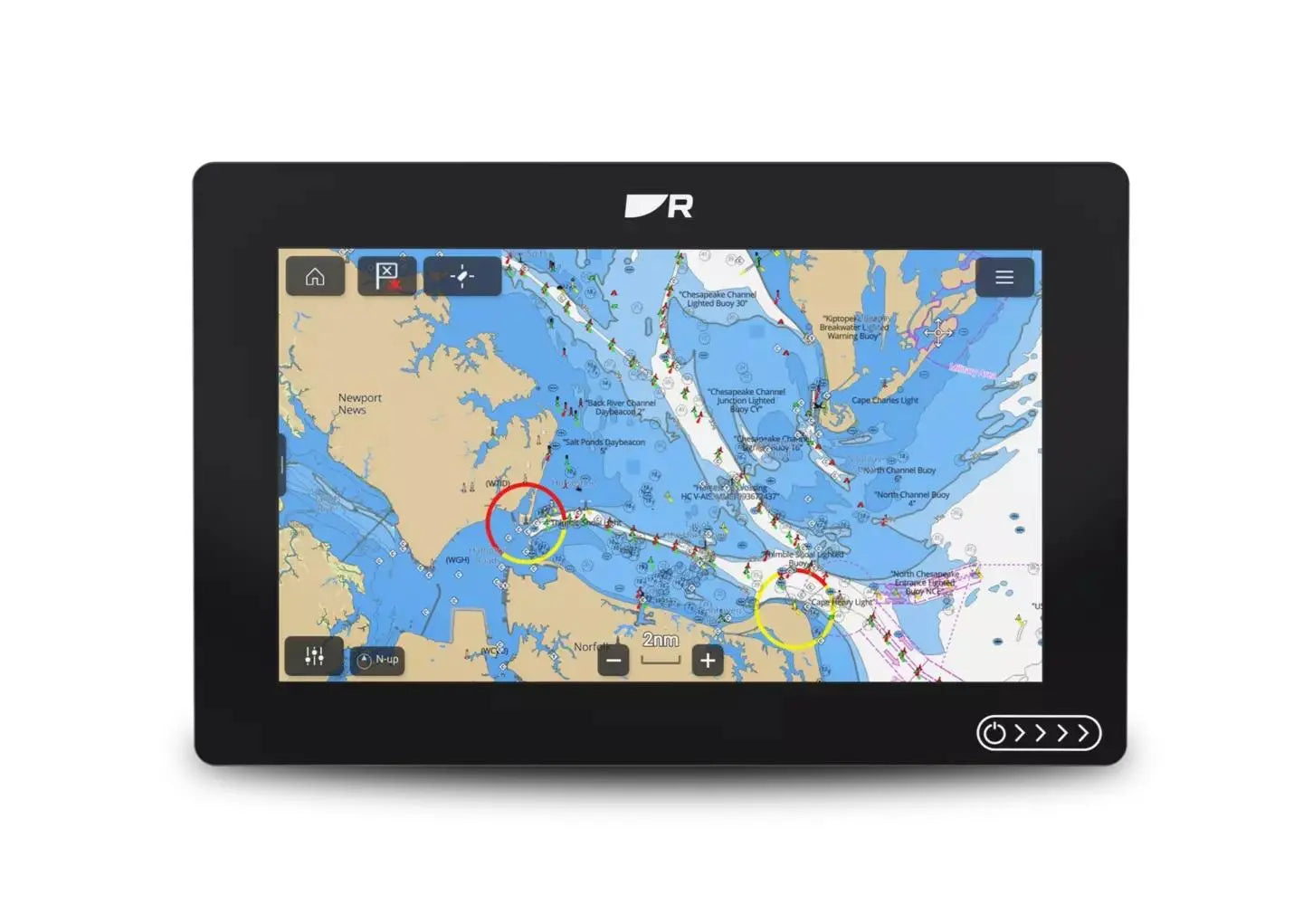Raymarine Axiom 2 9-inch Chartplotter with LightHouse OS and North America Charts – Model E70722-00-102
