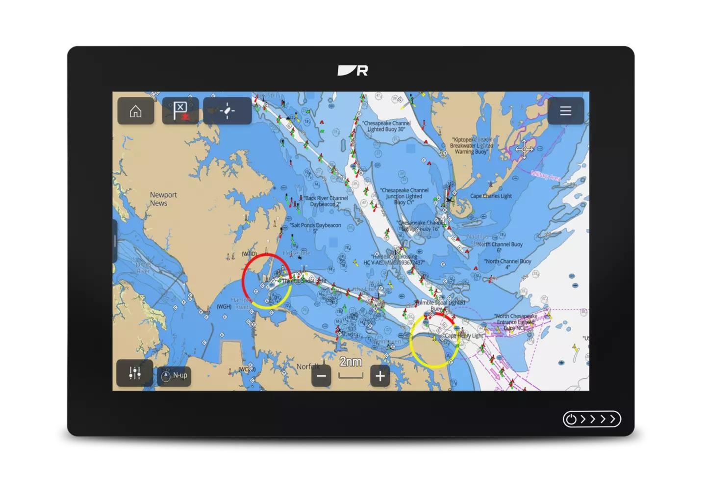 Raymarine Axiom 2 12-Inch Chartplotter with Lighthouse Charting and North America Mapping - Model E70724-00-102
