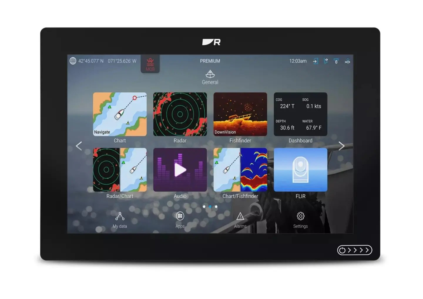 Raymarine Axiom 2 12-Inch Chartplotter with Built-in Sonar and Navigation Features (Model E70724)