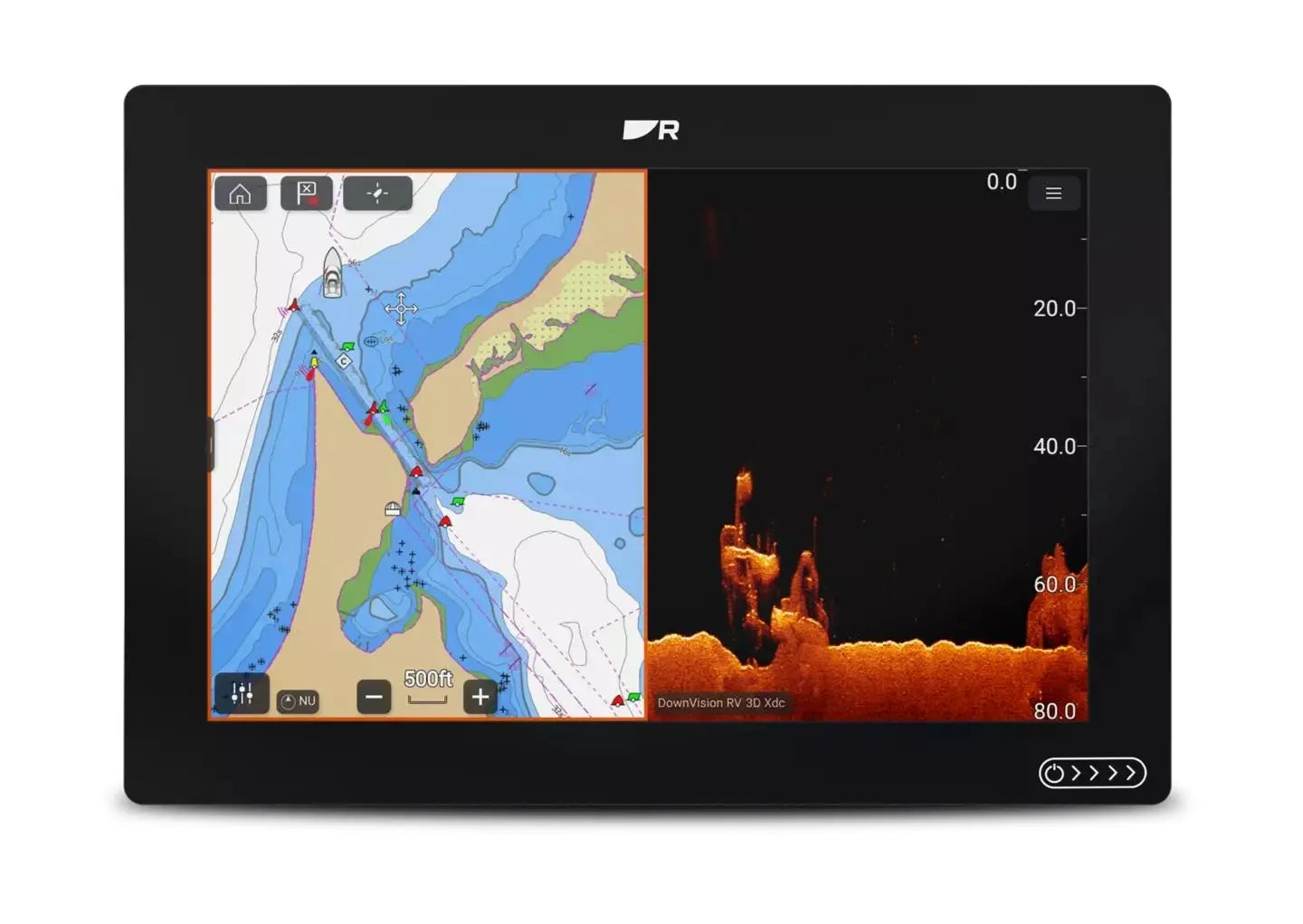 Raymarine Axiom 2 12 RV Chartplotter and Sonar with LHC North America – 12-Inch Touchscreen Marine Navigation System