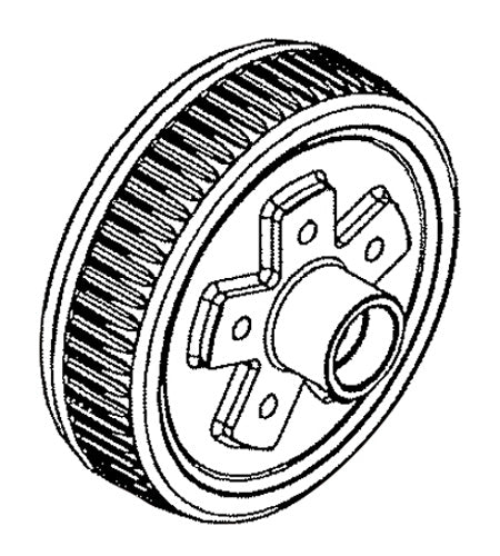 Reliable Brake Drum 5 on 4-1/2 for Heavy-Duty Applications