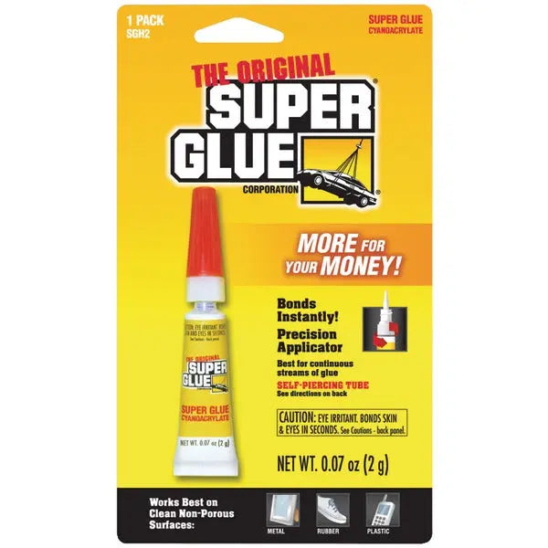 The Original Super Glue SGH2-12 2g Instant Bond Adhesive for Multi-Surface Repairs