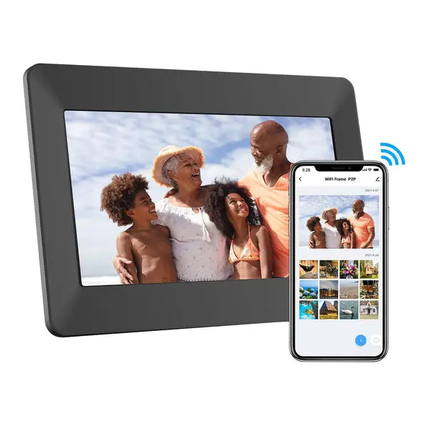ECO4LIFE 10.1-Inch WiFi Digital Photo Frame with Touch Screen, 1280x800 IPS Display, and Remote Sharing