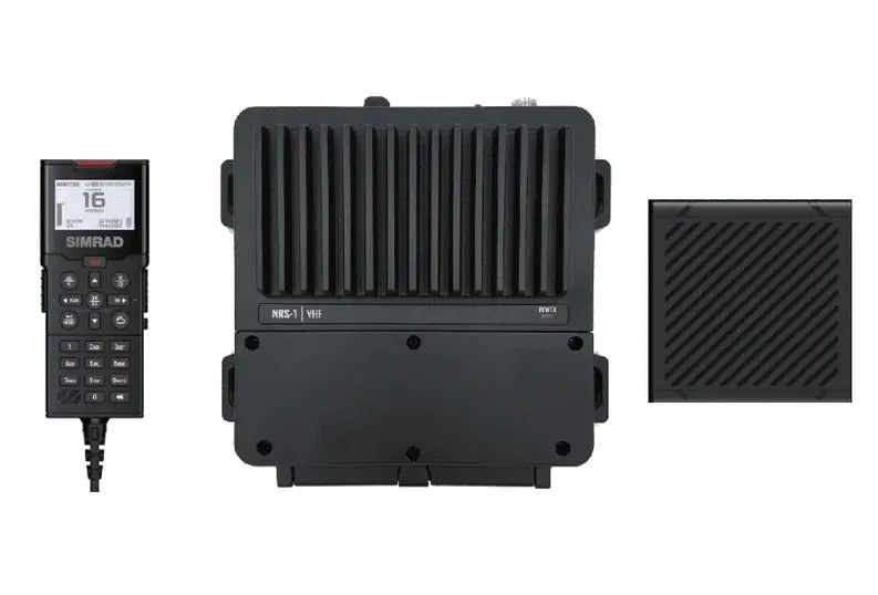 Simrad RS100 Black Box VHF Marine Radio System with Integrated GPS and Expandable Handset Options