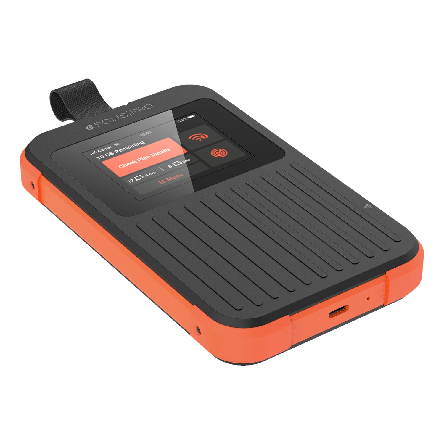 SOLIS(R) by SIMO(R) PRO 5G Mobile Hotspot with Built-in Power Bank, Model SS5BP000