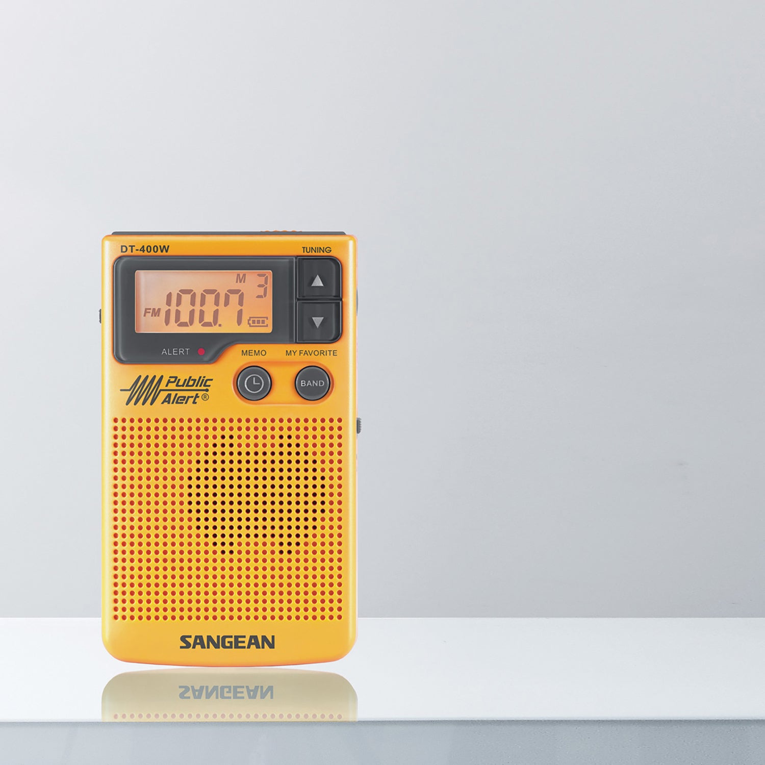 SANGEAN(R) DT-400W AM/FM Pocket Radio with Weather Alerts and Dynamic Bass Boost