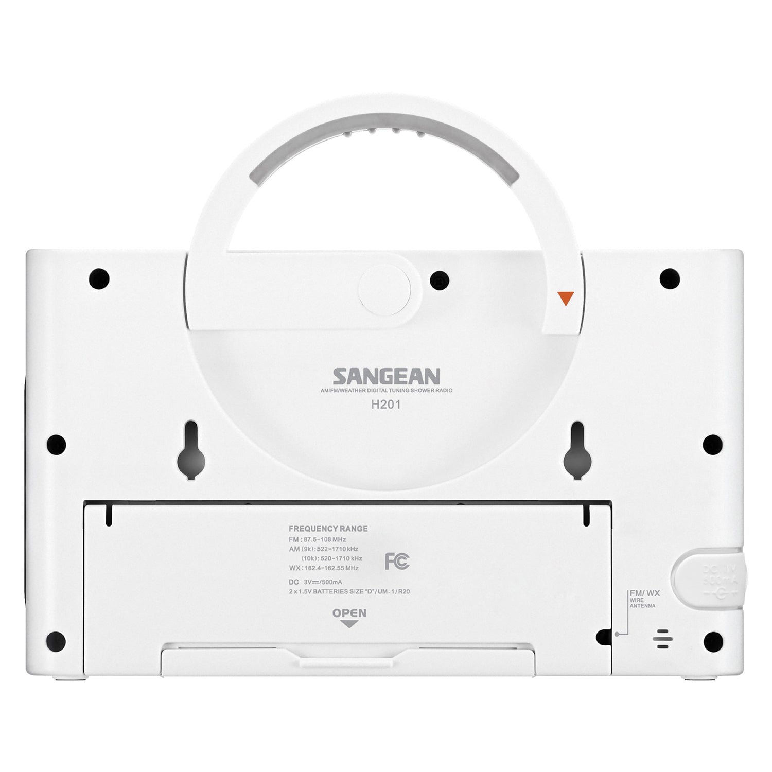 SANGEAN H201 Port Water-Resist Radio with NOAA Weather Alert and AM/FM Tuner