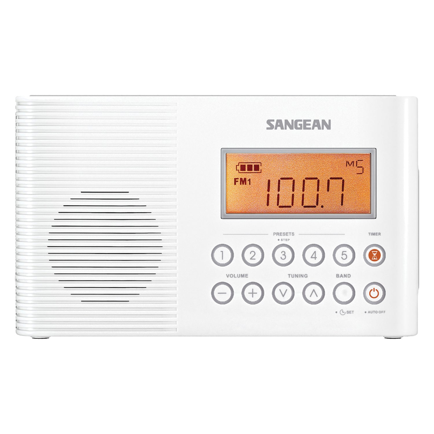 SANGEAN H201 Port Water-Resist Radio with NOAA Weather Alert and AM/FM Tuner