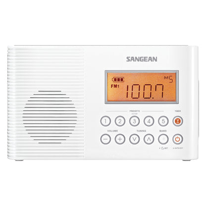 SANGEAN H201 Port Water-Resist Radio with NOAA Weather Alert and AM/FM Tuner