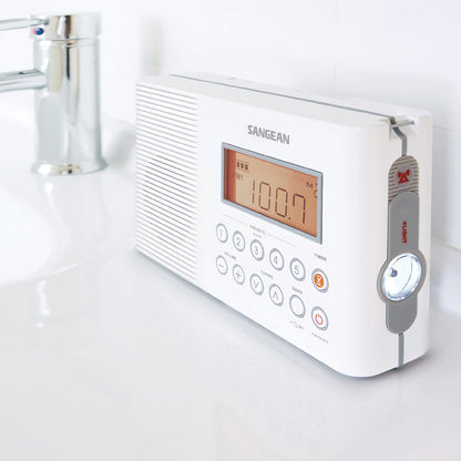 SANGEAN H201 Port Water-Resist Radio with NOAA Weather Alert and AM/FM Tuner