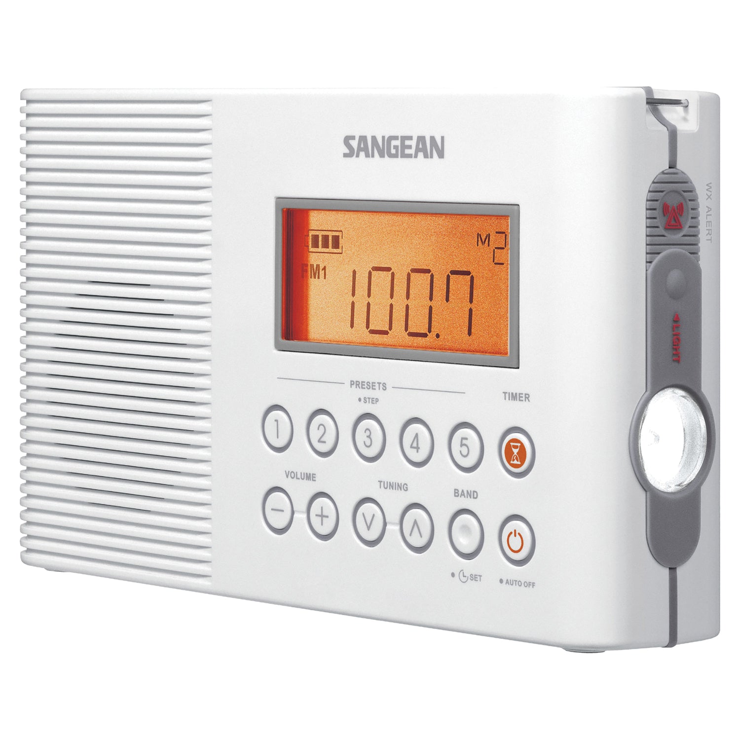 SANGEAN H201 Port Water-Resist Radio with NOAA Weather Alert and AM/FM Tuner